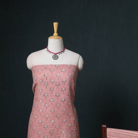 Akola Hand Block Print Woolen Unstitched Dress Material: Kurta, Bottom with Dupatta 21