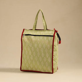 Yellow Handcrafted Cotton Shopping Hand Bag