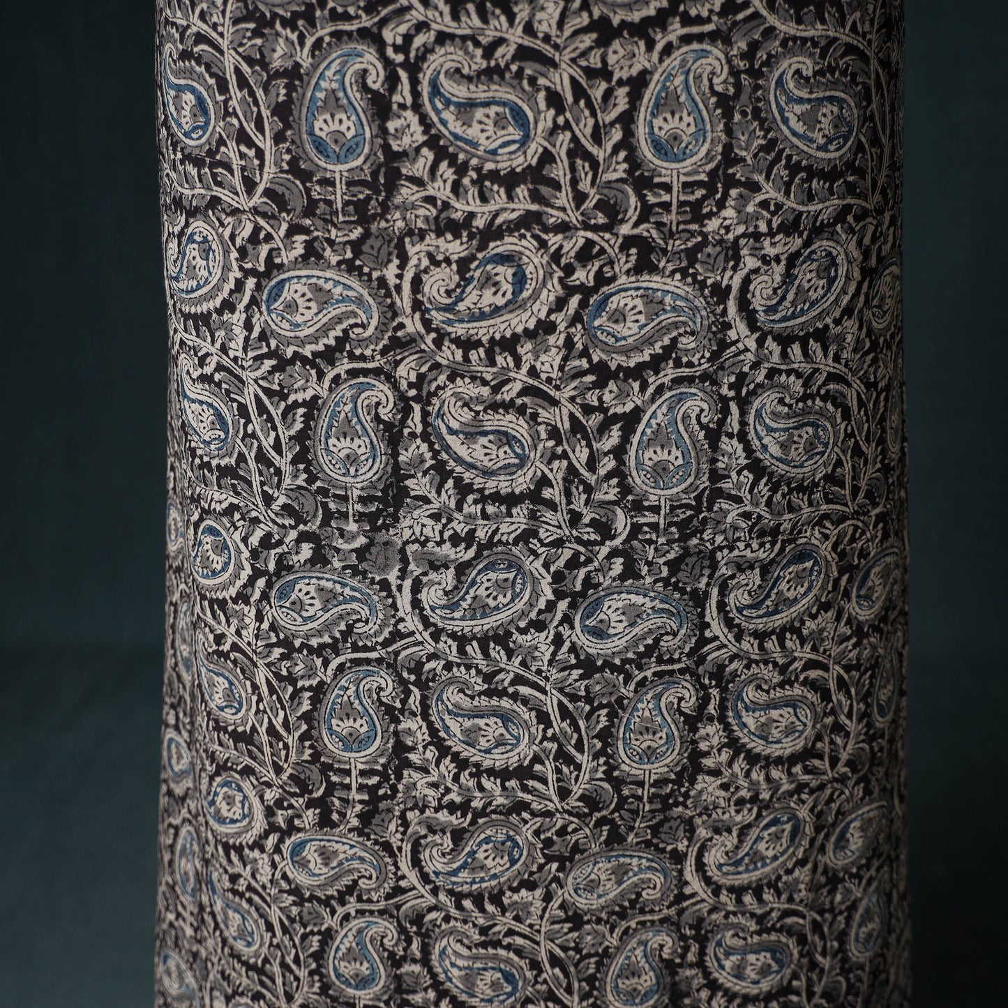 Pedana Hand Block Print Natural Dyed Cotton Kalamkari Unstitched Dress Material: Kurta with Dupatta 22