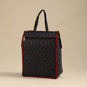 Blue Handcrafted Cotton Shopping Hand Bag