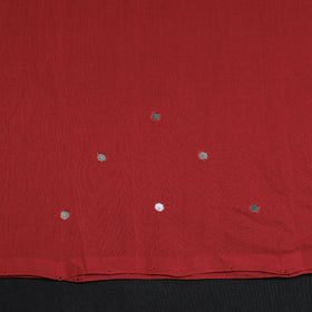 Buy Red Mangalagiri Cotton Sequin Work Kurta Material