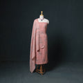 Akola Hand Block Print Woolen Unstitched Dress Material: Kurta, Bottom with Dupatta 24