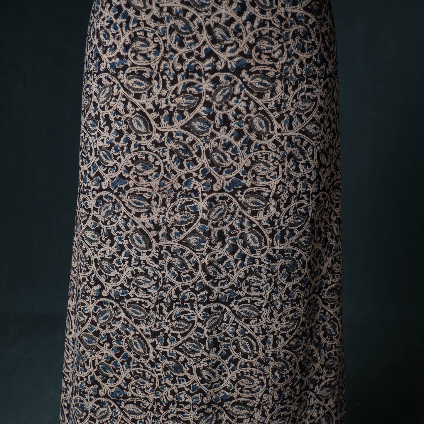 Pedana Hand Block Print Natural Dyed Cotton Kalamkari Unstitched Dress Material: Kurta with Dupatta 24