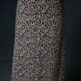 Pedana Hand Block Print Natural Dyed Cotton Kalamkari Unstitched Dress Material: Kurta with Dupatta 24