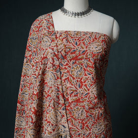 Pedana Hand Block Print Natural Dyed Cotton Kalamkari Unstitched Dress Material: Kurta with Dupatta 28