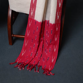Pochampally Ikat Cotton Unstitched Dress Material: Kurta, Bottom with Dupatta 07