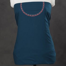  Hand Embroidery Plain Cotton Kurta Material 