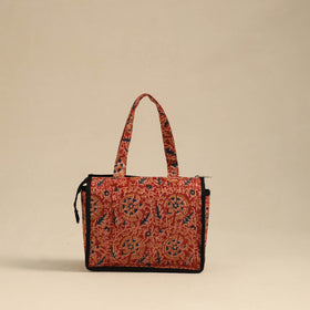 Red Handcrafted Cotton Small Hand Bag