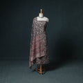 Pedana Hand Block Print Natural Dyed Cotton Kalamkari Unstitched Dress Material: Kurta with Dupatta 30