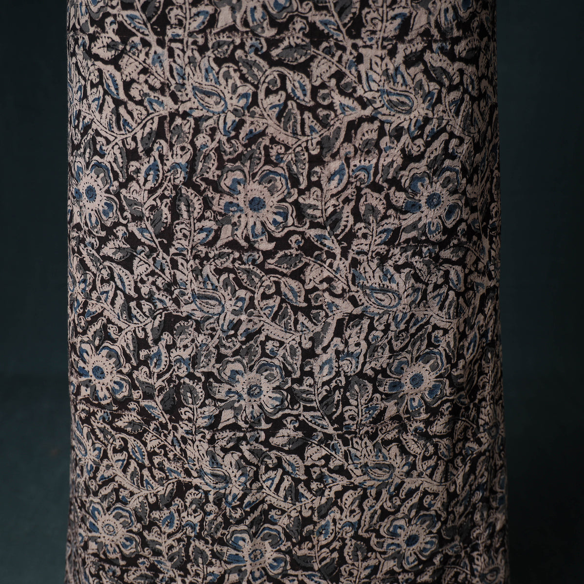 Pedana Hand Block Print Natural Dyed Cotton Kalamkari Unstitched Dress Material: Kurta with Dupatta 30