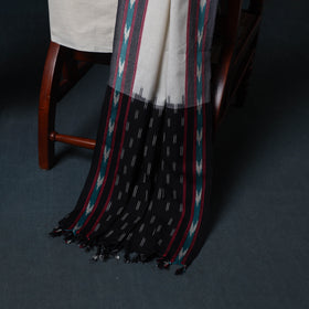 Pochampally Ikat Cotton Unstitched Dress Material: Kurta, Bottom with Dupatta 09