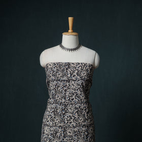 Pedana Hand Block Print Natural Dyed Cotton Kalamkari Unstitched Dress Material: Kurta with Dupatta 31