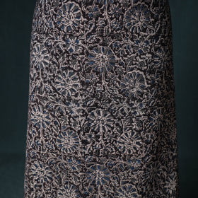 Pedana Hand Block Print Natural Dyed Cotton Kalamkari Unstitched Dress Material: Kurta with Dupatta 34