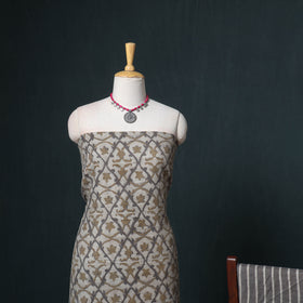 Akola Hand Block Print Woolen Unstitched Dress Material: Kurta, Bottom with Dupatta 33