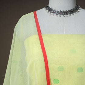 Jamdani Pure Handloom Muslin Unstitched Dress Material: Kurta with Dupatta 02