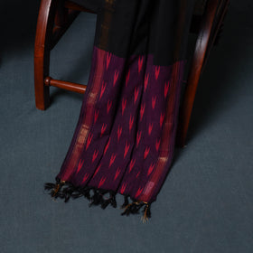 Pochampally Ikat Cotton Unstitched Dress Material: Kurta, Bottom with Dupatta  15