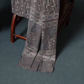 Akola Hand Block Print Woolen Unstitched Dress Material: Kurta, Bottom with Dupatta 34
