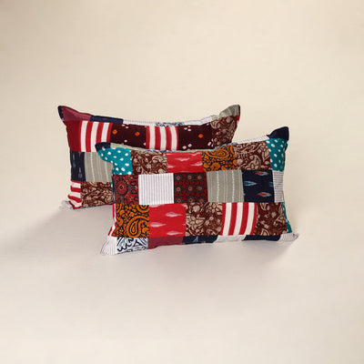 Handcrafted Patchwork Pillow Covers (Set of 2) 40