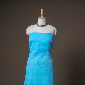 Jamdani Pure Handloom Muslin Unstitched Dress Material: Kurta with Dupatta 06