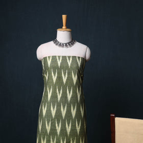 Pochampally Ikat Cotton Unstitched Dress Material: Kurta, Bottom with Dupatta  18