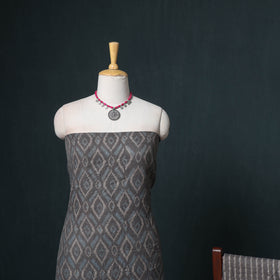 Akola Hand Block Print Woolen Unstitched Dress Material: Kurta, Bottom with Dupatta 36