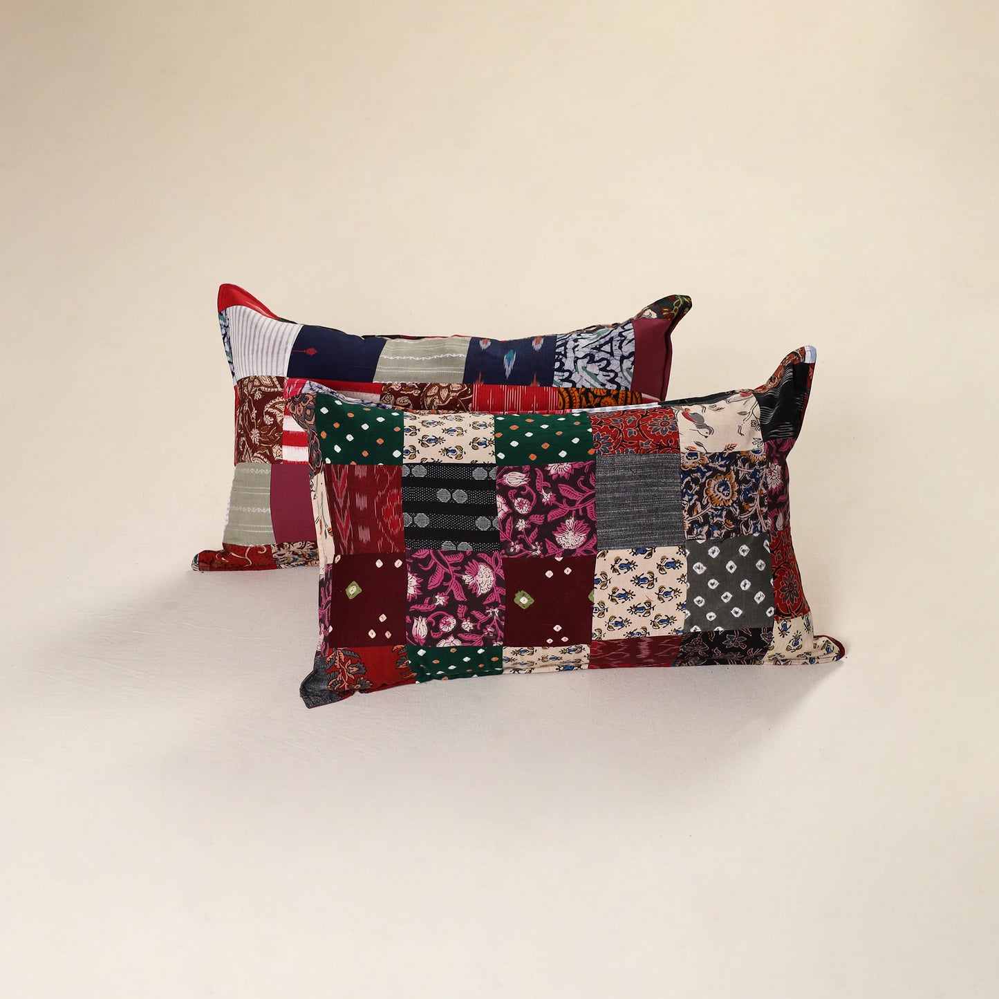 Handcrafted Patchwork Pillow Covers (Set of 2) 41