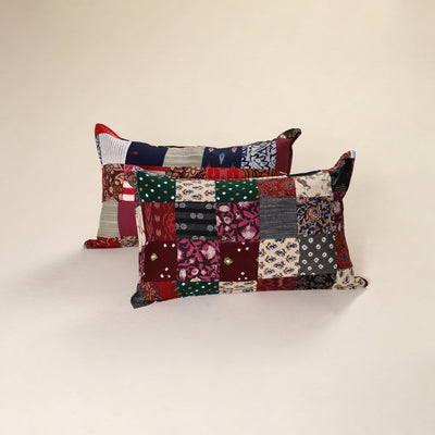Handcrafted Patchwork Pillow Covers (Set of 2) 41