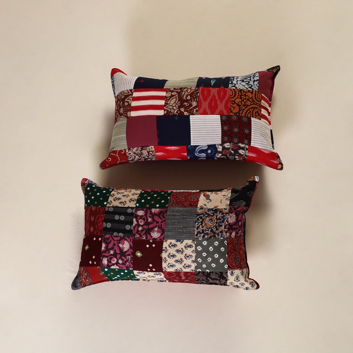 Handcrafted Patchwork Pillow Covers (Set of 2) 41