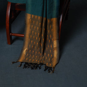 Pochampally Ikat Cotton Unstitched Dress Material: Kurta, Bottom with Dupatta  19