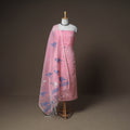 Jamdani Pure Handloom Muslin Unstitched Dress Material: Kurta with Dupatta 08