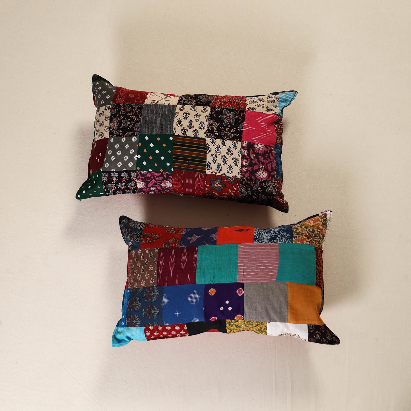 Handcrafted Patchwork Pillow Covers (Set of 2) 42