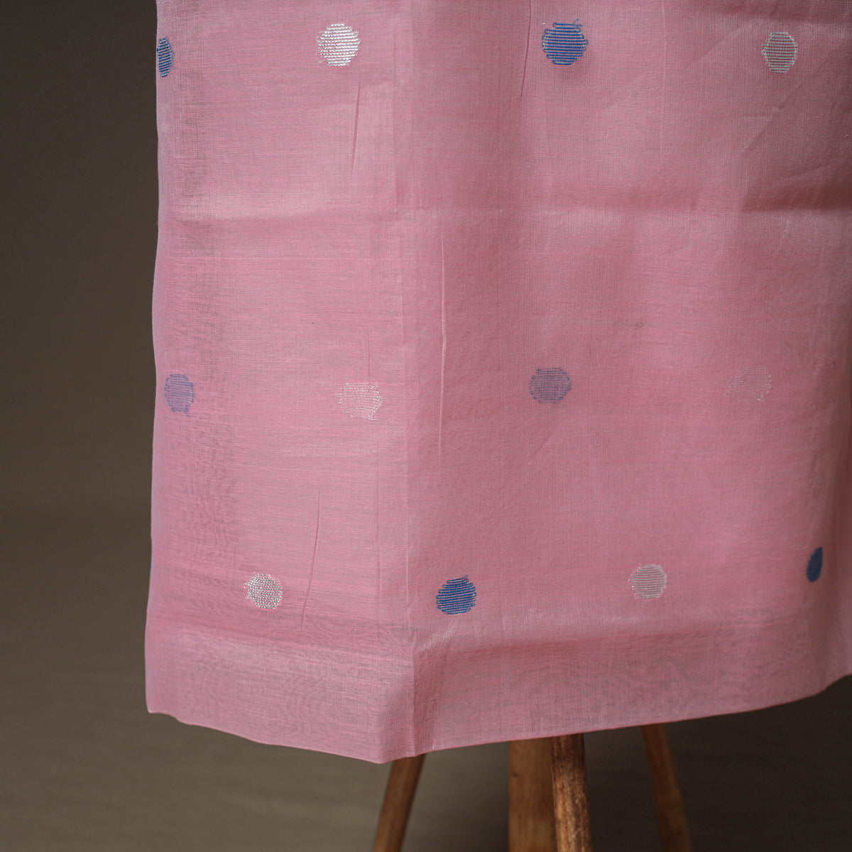 Jamdani Pure Handloom Muslin Unstitched Dress Material: Kurta with Dupatta 08