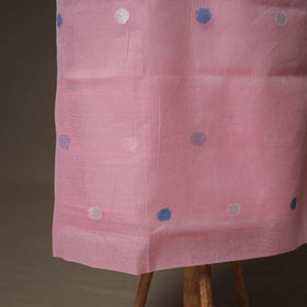 Jamdani Pure Handloom Muslin Unstitched Dress Material: Kurta with Dupatta 08