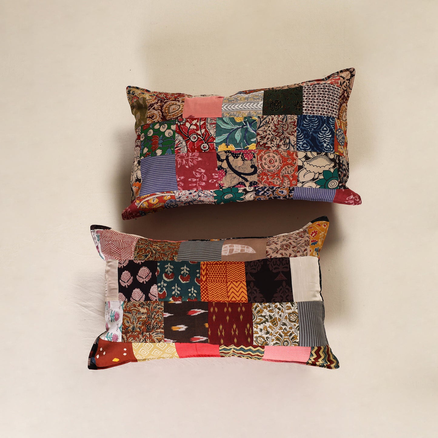 Handcrafted Patchwork Pillow Covers (Set of 2) 44