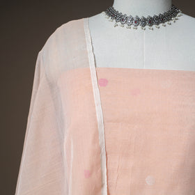 Jamdani Pure Handloom Muslin Unstitched Dress Material: Kurta with Dupatta 10