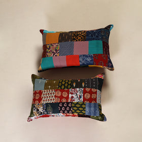 Handcrafted Patchwork Pillow Covers (Set of 2) 45