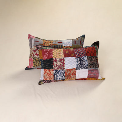 Handcrafted Patchwork Pillow Covers (Set of 2) 47