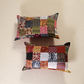 Handcrafted Patchwork Pillow Covers (Set of 2) 47