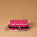 Pink Handmade 4 Pockets Cotton Jewellery Bag