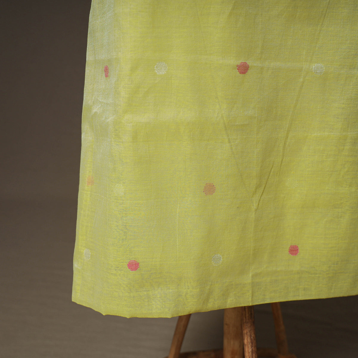 Jamdani Pure Handloom Muslin Unstitched Dress Material: Kurta with Dupatta 13