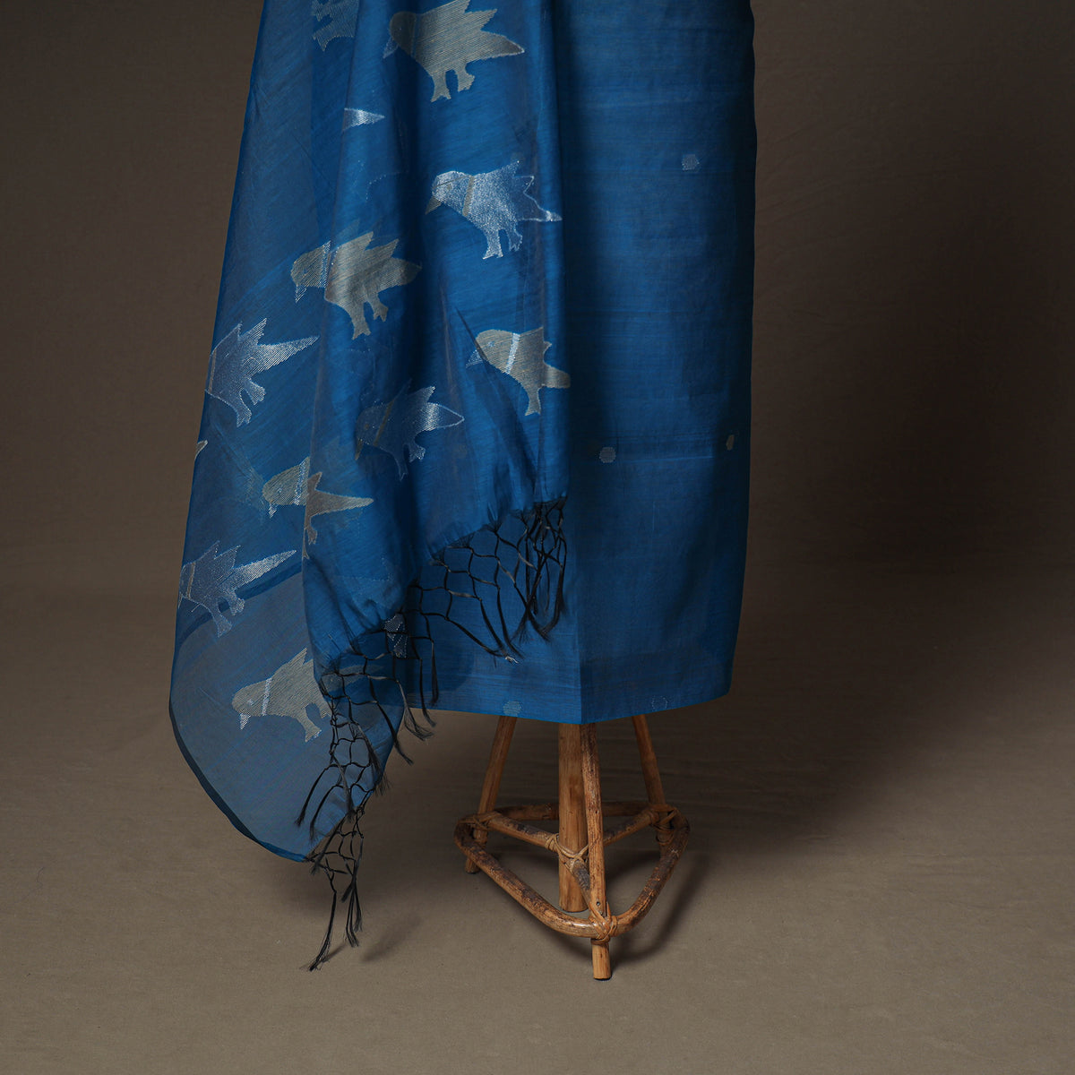 Jamdani Pure Handloom Muslin Unstitched Dress Material: Kurta with Dupatta 14