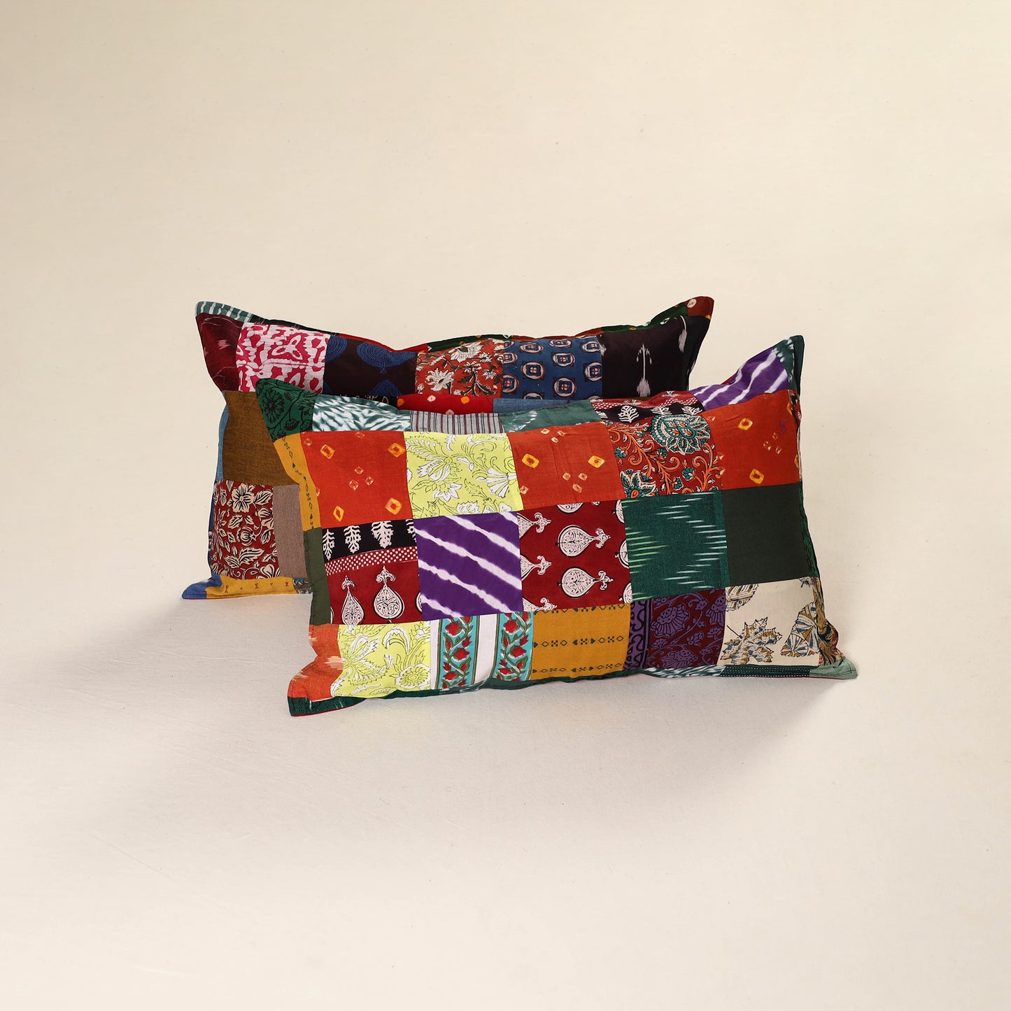 Handcrafted Patchwork Pillow Covers (Set of 2) 50