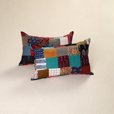 Handcrafted Patchwork Pillow Covers (Set of 2) 51