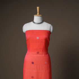 Jamdani Pure Handloom Muslin Unstitched Dress Material: Kurta with Dupatta 16