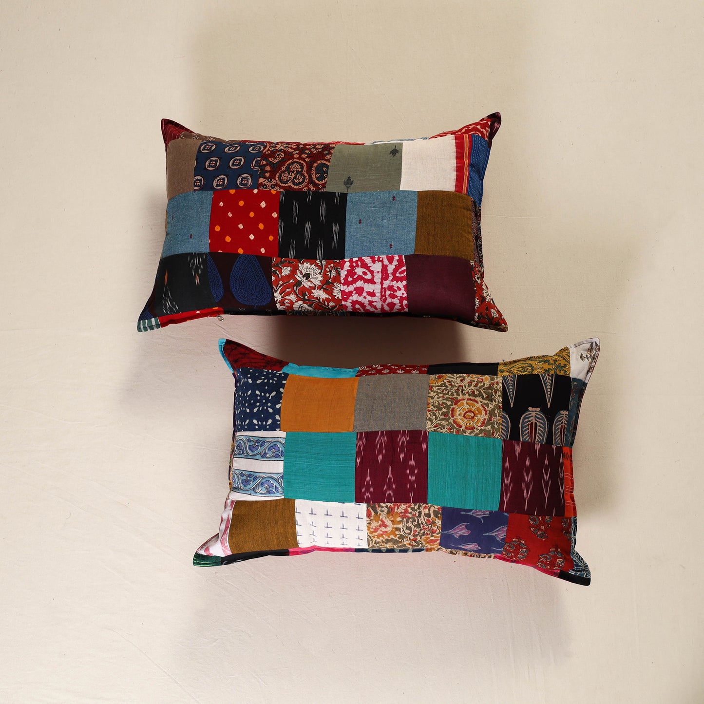 Handcrafted Patchwork Pillow Covers (Set of 2) 51