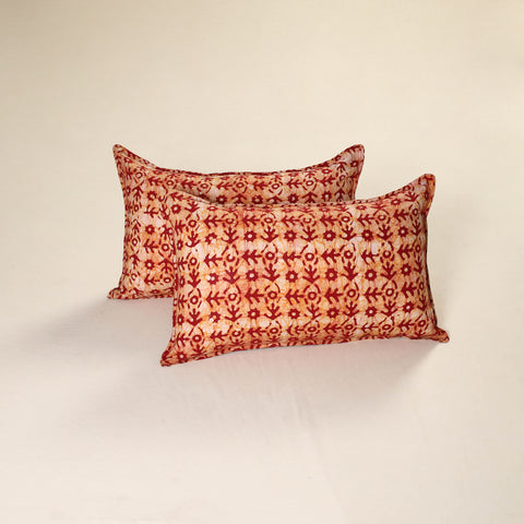 Hand Block Batik Print Pillow Covers (Set of 2) 53
