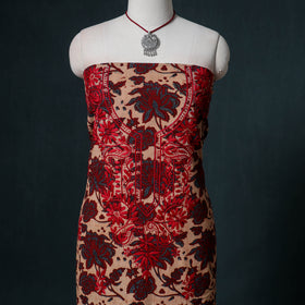 Lucknowi Chikankari Hand Work Unstitched Dress Material: Kurta & Dupatta with Jewellery 11
