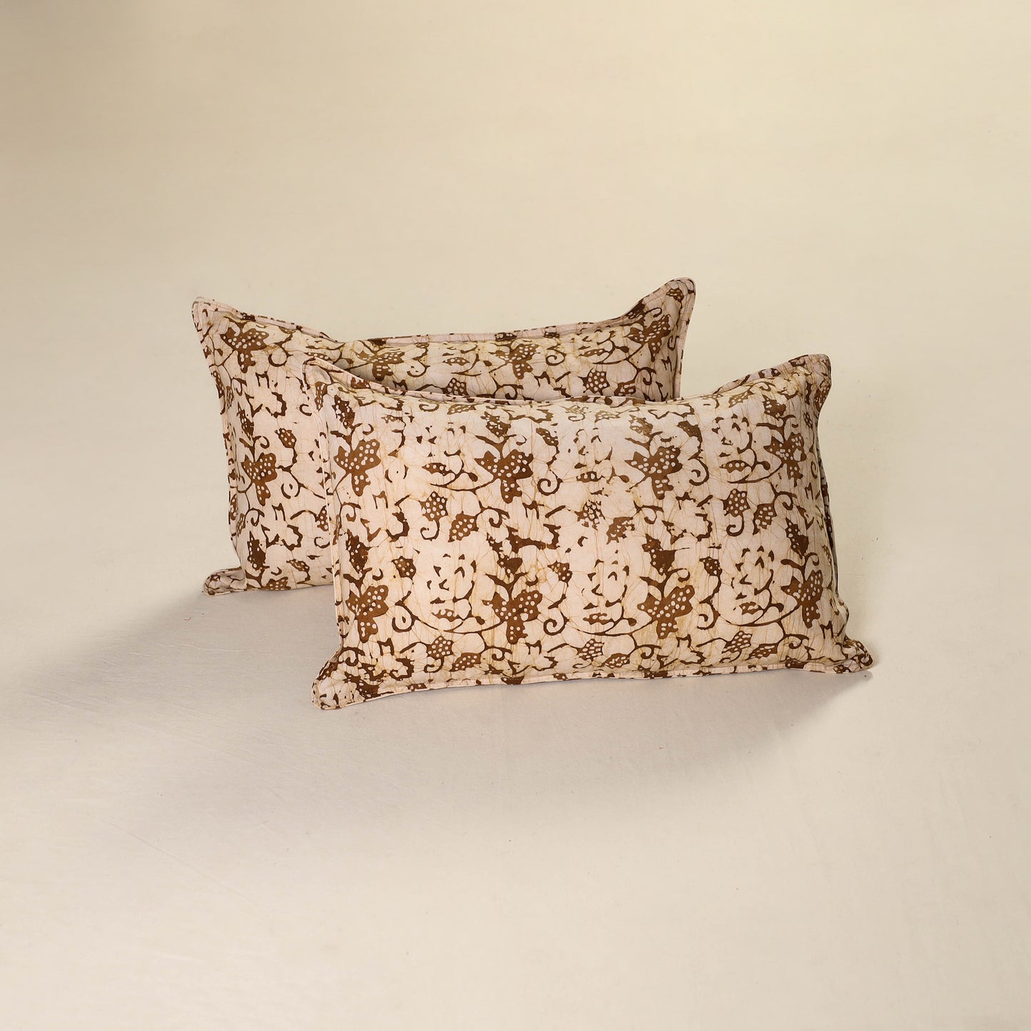 Hand Block Batik Print Pillow Covers (Set of 2) 54