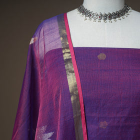 Jamdani Pure Handloom Muslin Unstitched Dress Material: Kurta with Dupatta 18