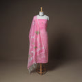 Jamdani Pure Handloom Muslin Unstitched Dress Material: Kurta with Dupatta 19